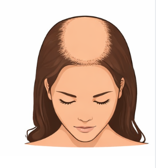 Advanced hair loss (Female Stage 4)
